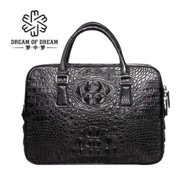 

mengzhongmeng Crocodile skin handbag man bag man computer bag crocodile skin briefcase man business can customized men handbag
