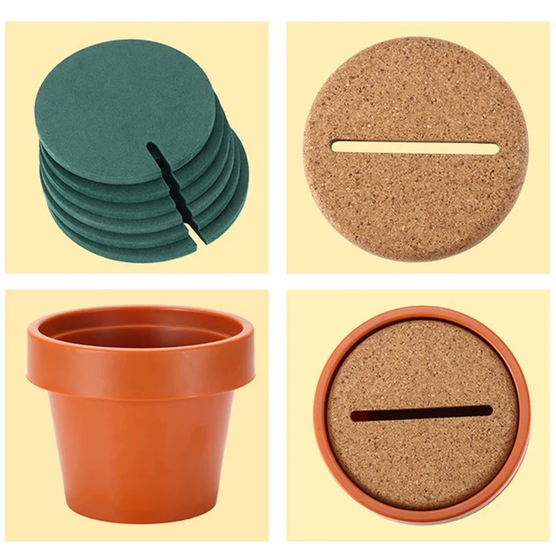 

DIY Cactus Coaster Set Nonslip Pad Creatives Artificial Insulation Pad For Home Decoration AC889
