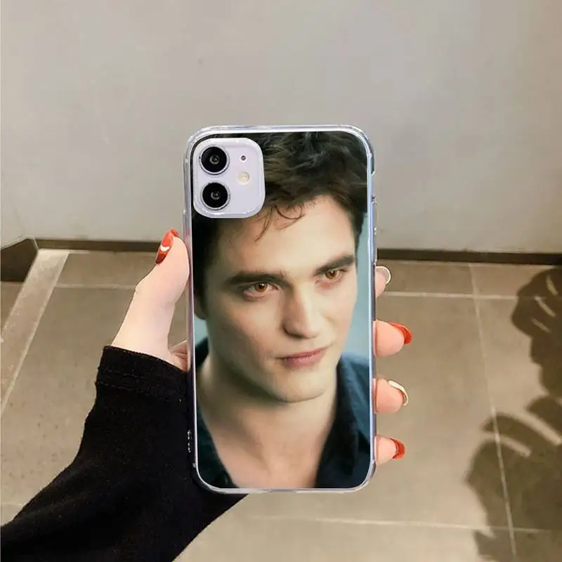 

Robert Pattinson Phone Case Transparent for iPhone 6 7 8 11 12 s mini pro X XS XR MAX Plus