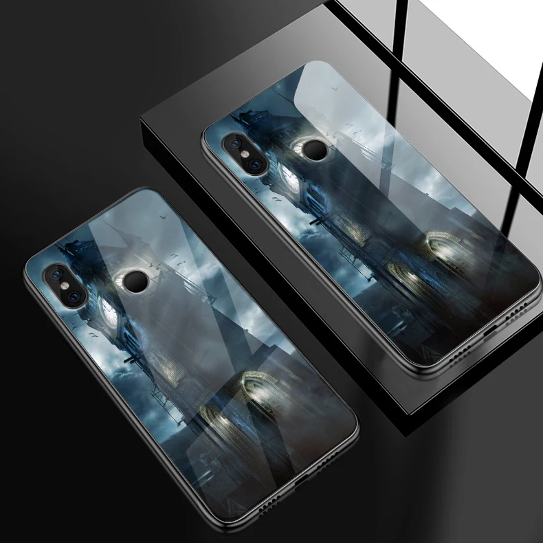 W318 Закаленное стекло чехол для Xiaomi 6X5X8 9 SE A1 A2 Lite TPU чехол для телефона Redmi Note 4x 5A 6 7 Pro Prime противоударный жесткий чехол - Цвет: W318