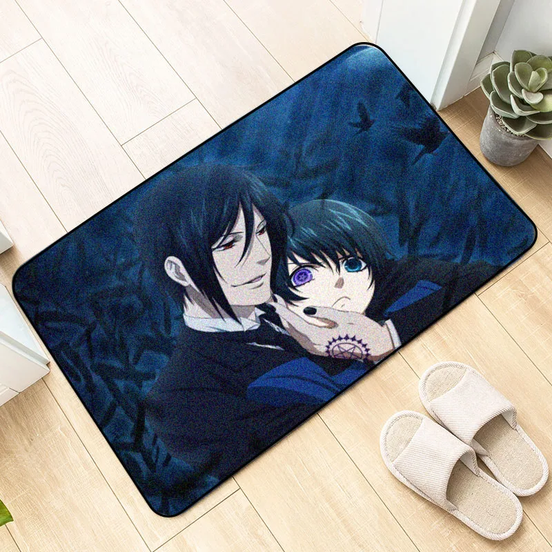 Напольный коврик с рисунком черного Батлера из аниме сделай сам ковер принтом
