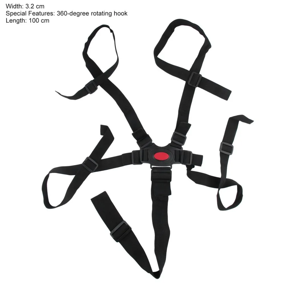 

5 Point Adjustable Baby Safe Car Harness Belt Universal Baby Chair Safety Belt High Quality Dining Chair Bandage Seat Belt