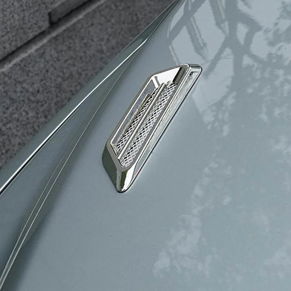 2Pcs Car Vehicle Body Fender Side Air Flow Vent Fake Intake Grille Sticker Decor Interior Accessories Automobiles Boutique | Автомобили и