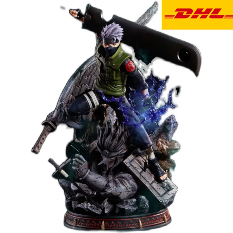 

14" Anime Statue Hatake Kakashi Bust Shade Full-Length Portrait 1/7 Ratio Original Version GK Action Figure Toy BOX 35CM X1993