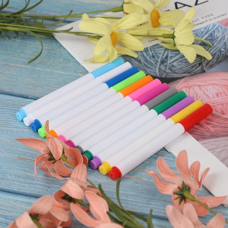 

Erasable Non-dust Chalk Removable Marker Pen 12 Colors Liquid Chalk Pens For Wall Sticker Kids Room Blackboard Kawaii Stationery