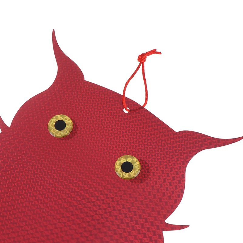 

1pc Garden Bird Repellent Hanging Fake Owl Laser Reflective Owl Repellent Garden Supplies