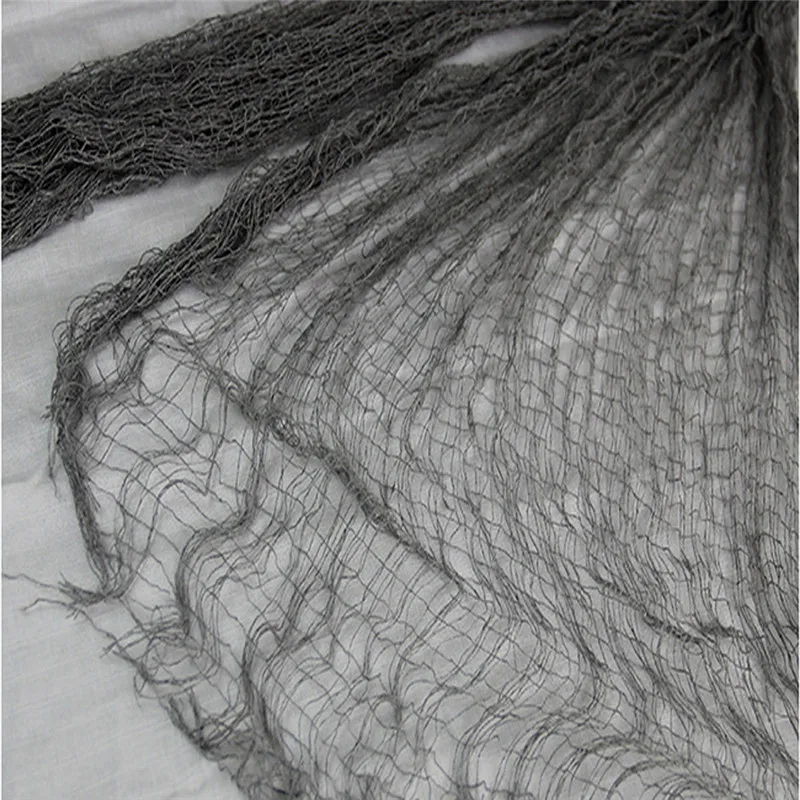 Жуткая ткань для Хэллоуина украшение окна стола двери сетка жуткая нарядная