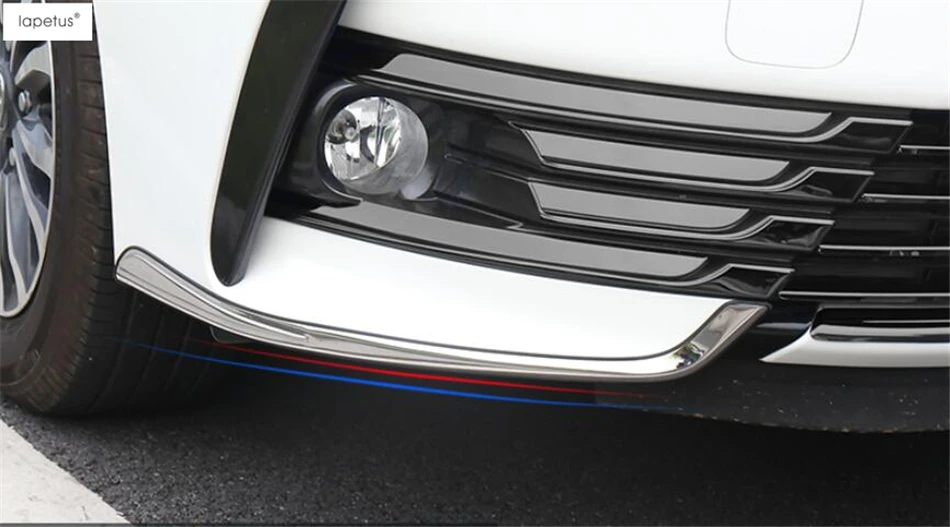 Аксессуары Lapetus, подходят для Toyota Corolla, передние противотуманные фары, лампа для век, для бровей, угловая полоса, Формовочная крышка, комплект, отделка