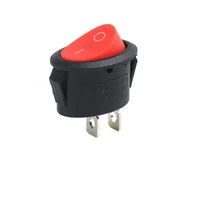 2 position 2 pins mini oval rocker switch on off ac 6a 250v 10a 125v with red light 2 position 3 pins green light