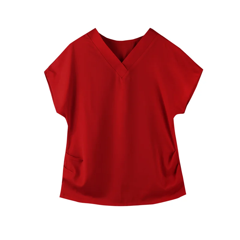 2021 летние офисные туфли с v-образным вырезом блузка для женщин коротким рукавом