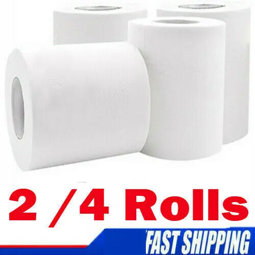 

2/4 рулонов дома ванной Бумага Туалет Бумага оптом банные ткани Ванная комната белый мягкий 4 слоя 50 г/рулон туалетной Бумага полотенца, ткани