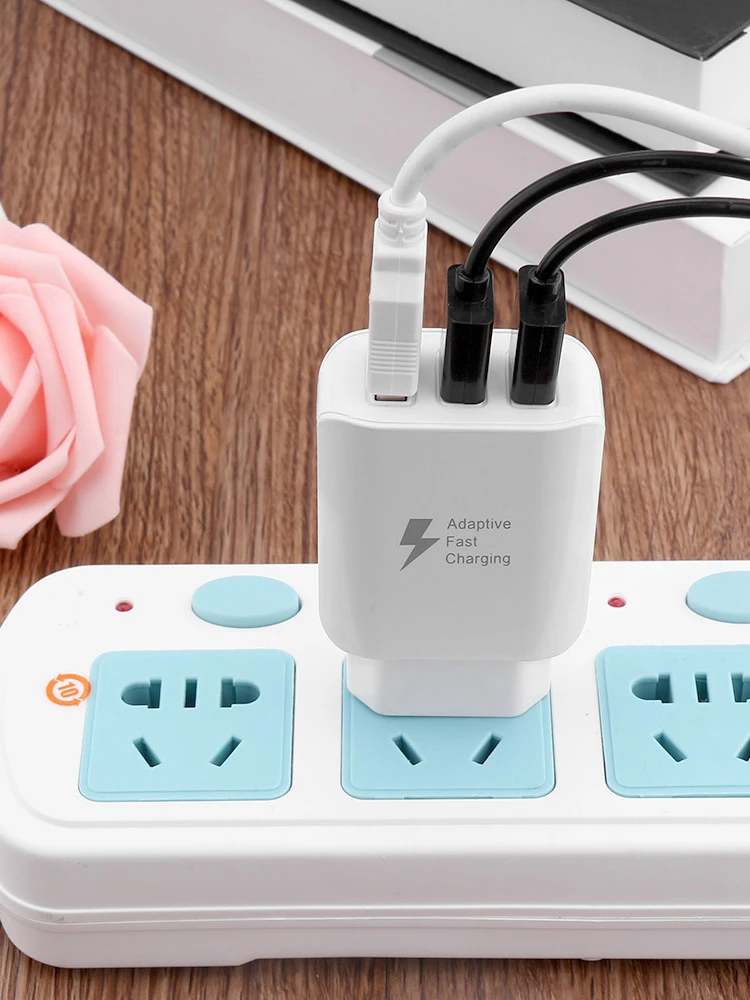 Быстрое хорошее зарядное устройство светодиодный 5 В/2A ЕС 3 порта разъем USB для Apple