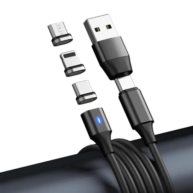 Магнитный телефонный кабель для быстрой зарядки 1 м 2 3 А Micro USB Тип C зарядное