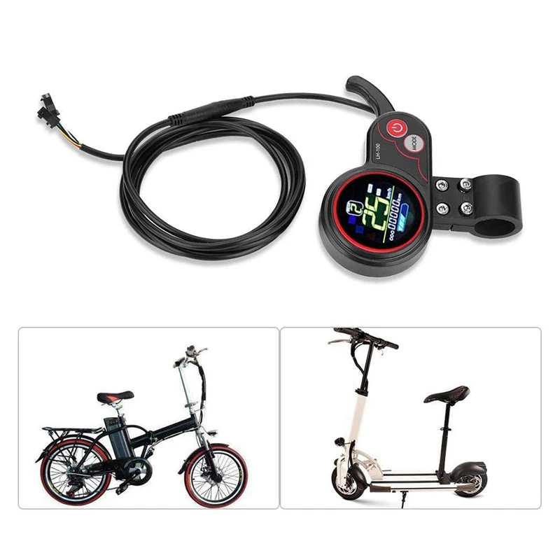 

48V 350W Electric Bike Controller Instrument Thumb Throttle with LCD Display Suitable for Electric Scooter