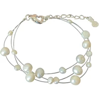 genuine freshwater baroque pearl bracelet 925 sterling silver charm bracelets gifts for women pretty fashion jewelry 2021trend