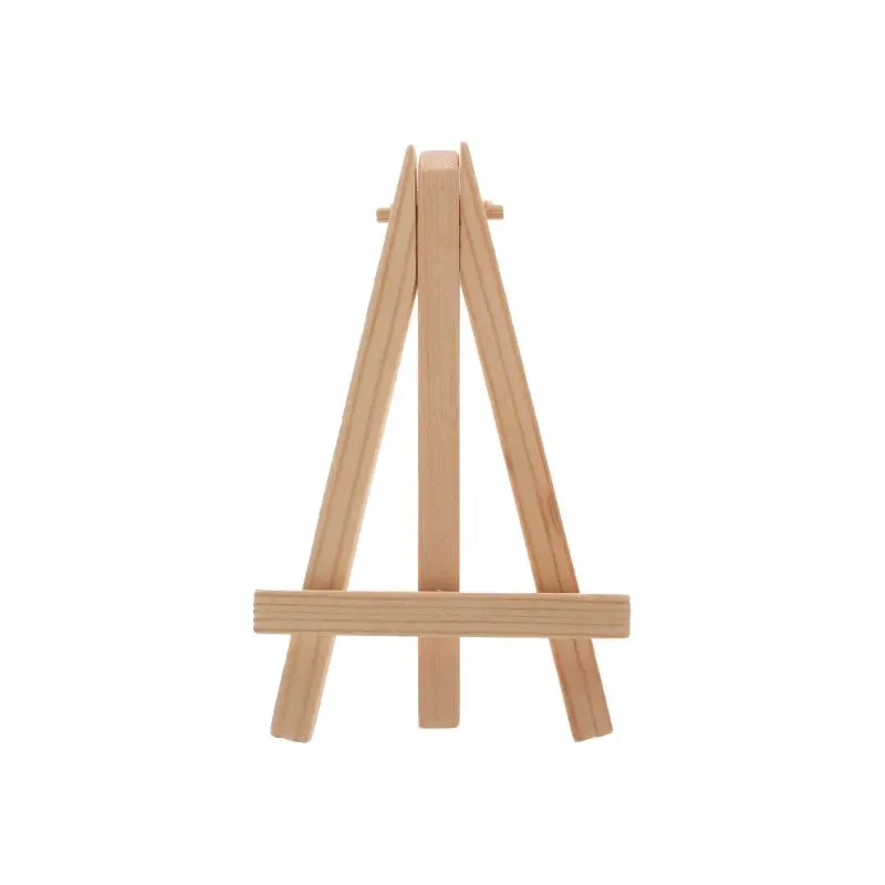 

Natural Wood Mini Easel Frame Tripod Display Meeting Wedding Table Number Name Card Stand Display Holder Children Painting Craft