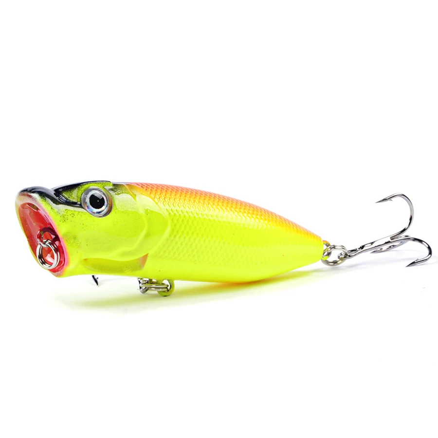 Плавающий Поппер кренкбейт приманка для рыбной ловли твердая пластиковая