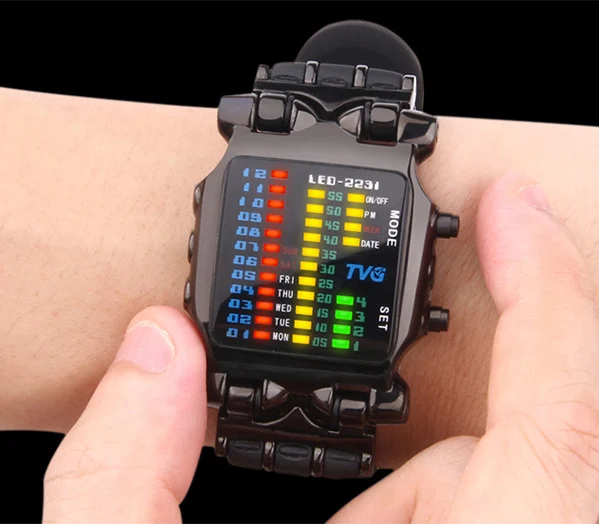 

Relogios Masculinos Creative Brand Watches Men Fashion Rubber Strap LED Digital Watch Men Waterproof Sports Military Watches