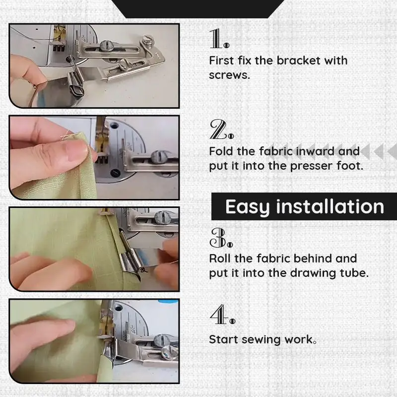 1 шт. ролик для завивки швов швейной машины плоская швейная машина с выдвижным