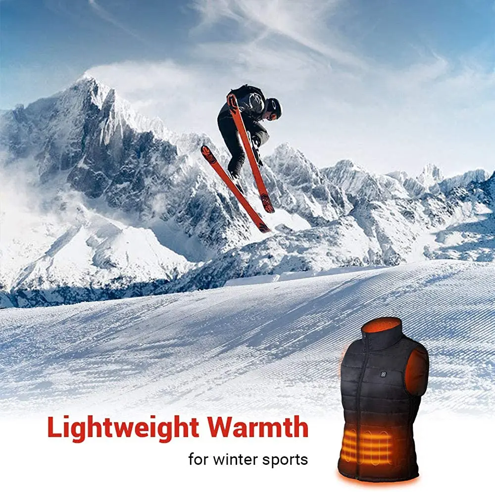 

Unisex Heated Clothing for men women, Lightweight USB Electric Heated Jacket with , Size for Hiking (Battery Pack Not Included)