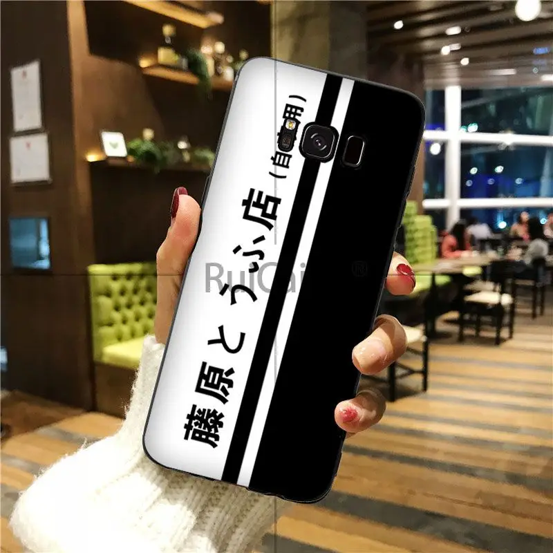 Ruicaica INITIAL D AE86 Colorful Smart Cover Phone Case For GALAXY s6 edge plus s7 s8 s9 | Мобильные телефоны и