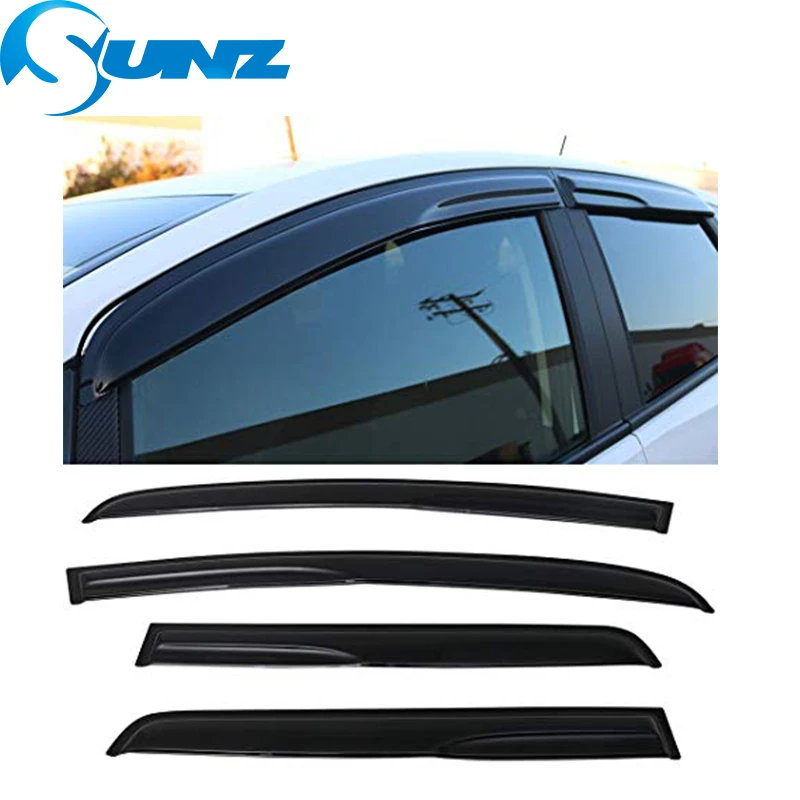 Для HONDA FIT JAZZ 2003-2013 оконный козырек дефлектор защита от дождя для HONDA FIT 2003-2013 SEDAN SUNZ