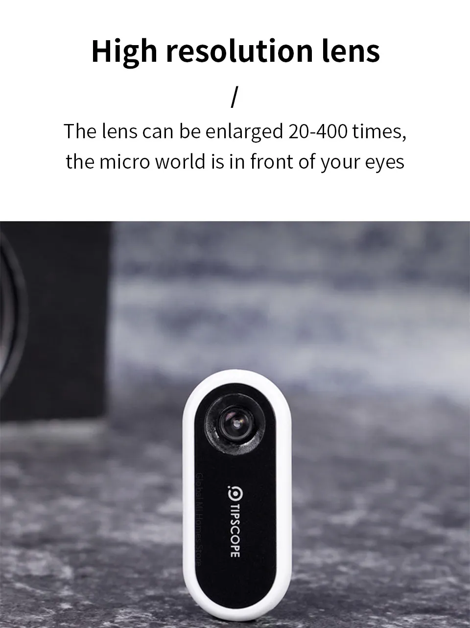Xiaomi Youpin TIPSCOPE мобильный телефон микроскоп, объектив с высоким разрешением, легкий и удобный, войти в микроскопический мир