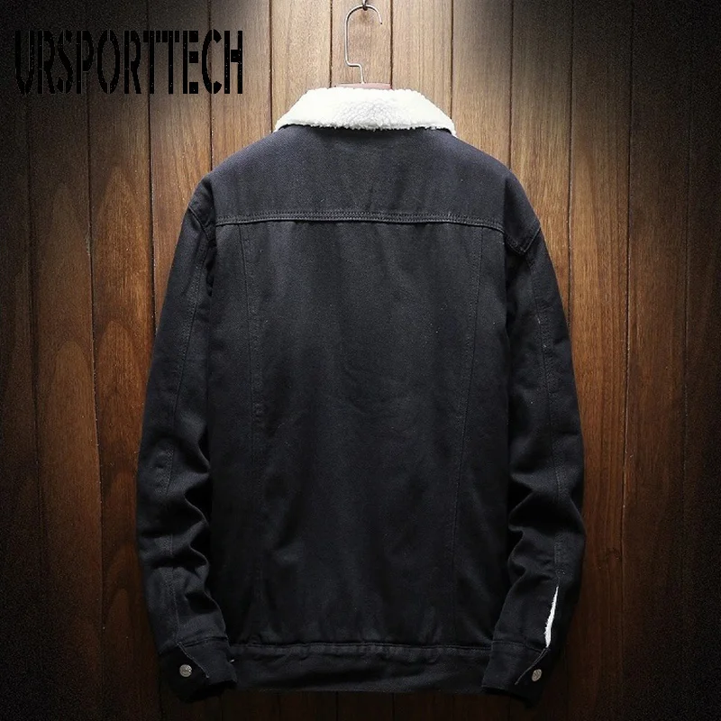 Куртка джинсовая мужская светло-синяя на шерстяной подкладке большие размеры 5XL