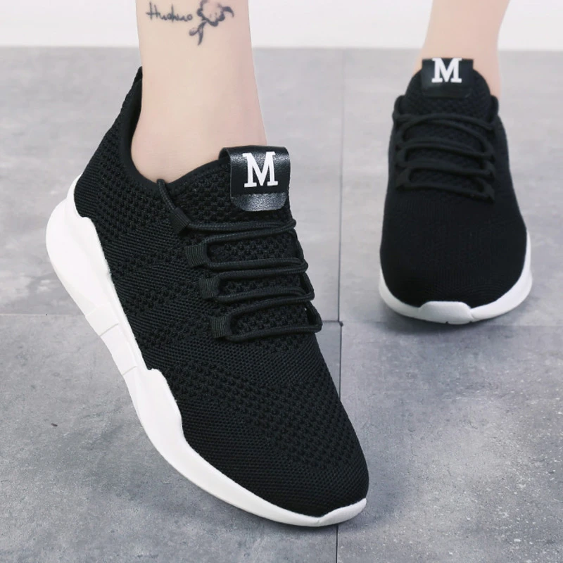 Кроссовки-носки женские сетчатые дышащие Нескользящие плоская подошва