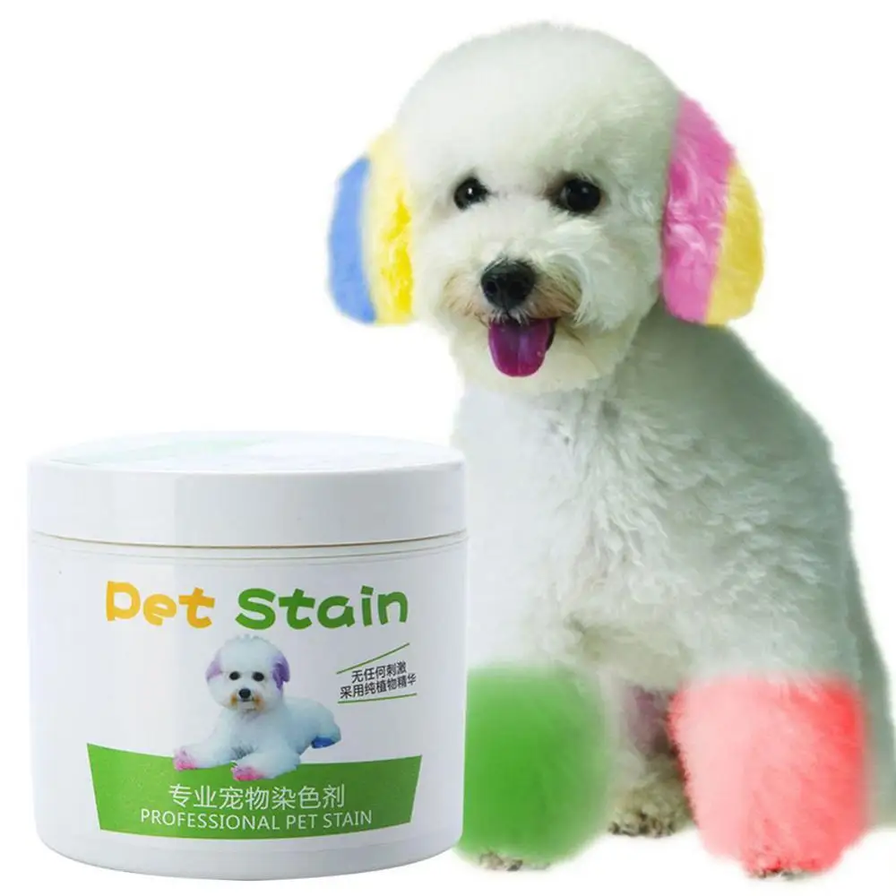 

100ml Professional Pet Stain Anti Allergic Cat Dog Hair Dye Cream Coloring Agent Pet Accessories