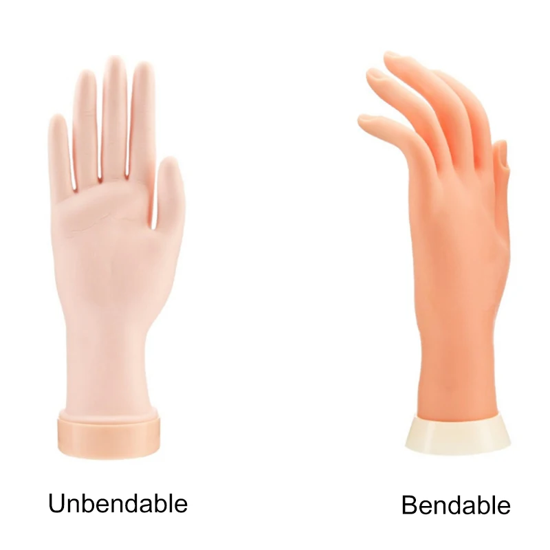 Маникюр рука для практики поддельные руки гибкие мягкие пластиковые модели