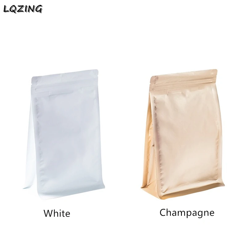 Пакетики для кофе из алюминиевой фольги упаковка 50 шт. самоподдерживающиеся