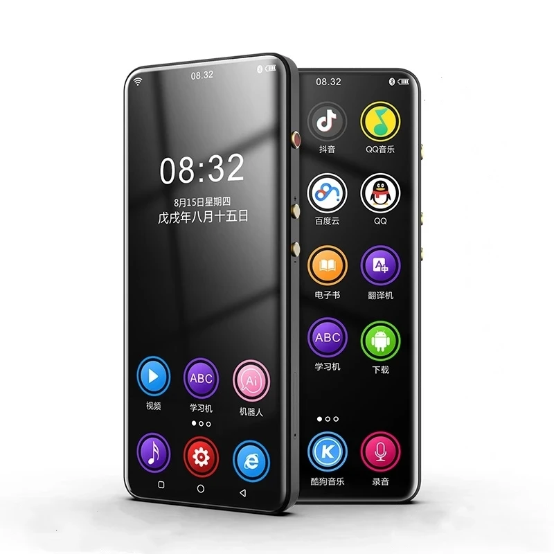 Full Touch Screen Hifi MP4 Player Bluetooth 5 0 WiFi smart AI android APP FM радио рекордер электронная книга Видео