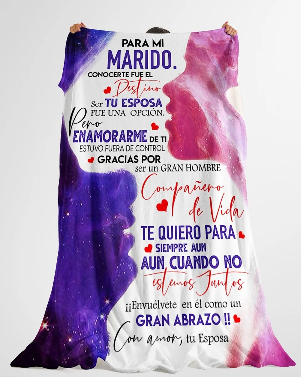 Мужское Флисовое одеяло с надписью TU ESPOSA