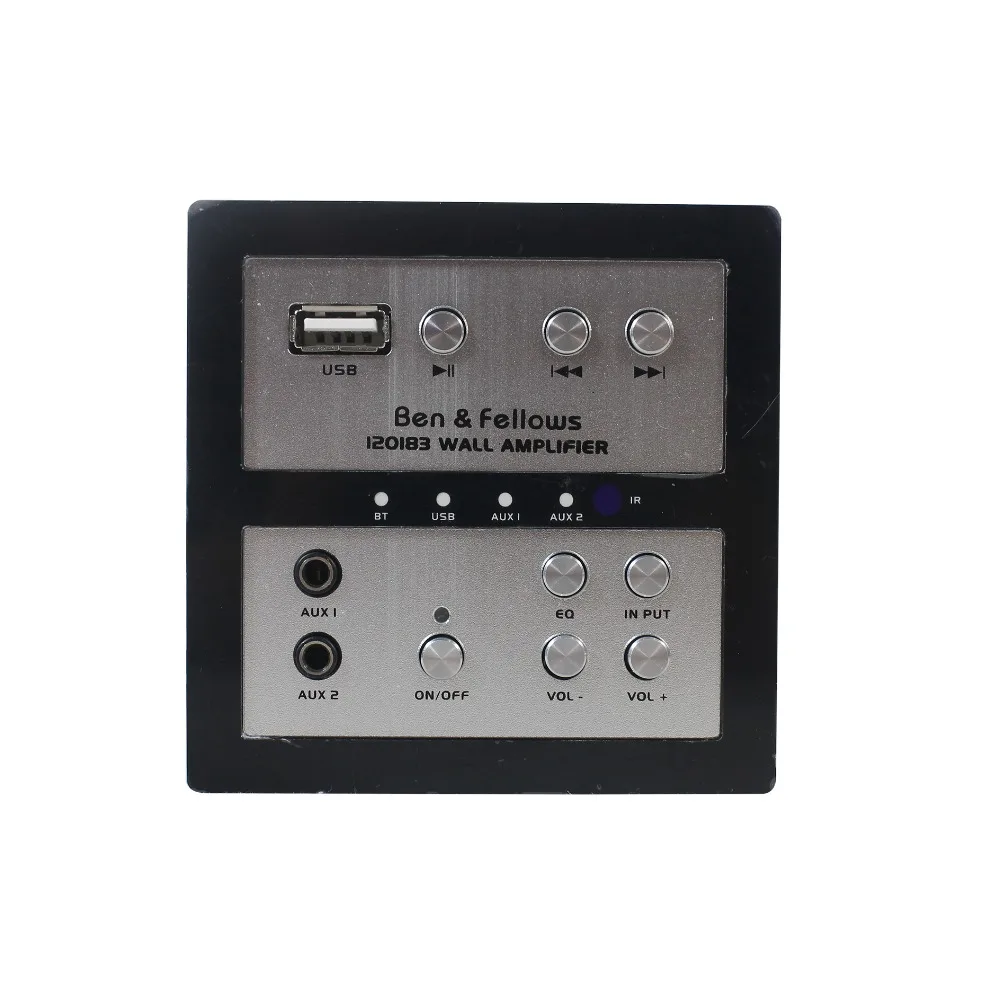 Домашний усилитель Ben& Fellows 120183, 2x30 Вт Bluetooth настенный усилитель с USB, усилитель класса D и пульт дистанционного управления