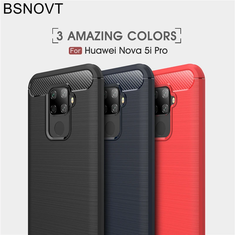

For Huawei Nova 5i Pro Case Soft Silicone Dirt-resistant Cover For Huawei Nova 5i Case For Huawei P20 Lite 2019 Nova 5 Pro Case