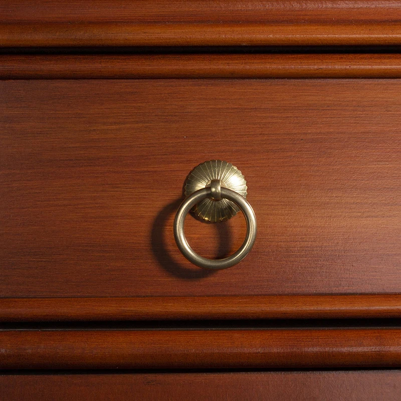 

Kitchen Cabinet Wardrobe Cupboard etc Furniture Door or Drawer Pull Solid Brass Ring Knob handle
