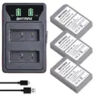 3 шт 2000mAh BLS-5 BLS5 Bls50 батарея + LED двойной USB зарядное устройство для Olympus OM-D E-M10, Mark III, ручка E-PL2, E-PL6, E-PM2, стилус 1
