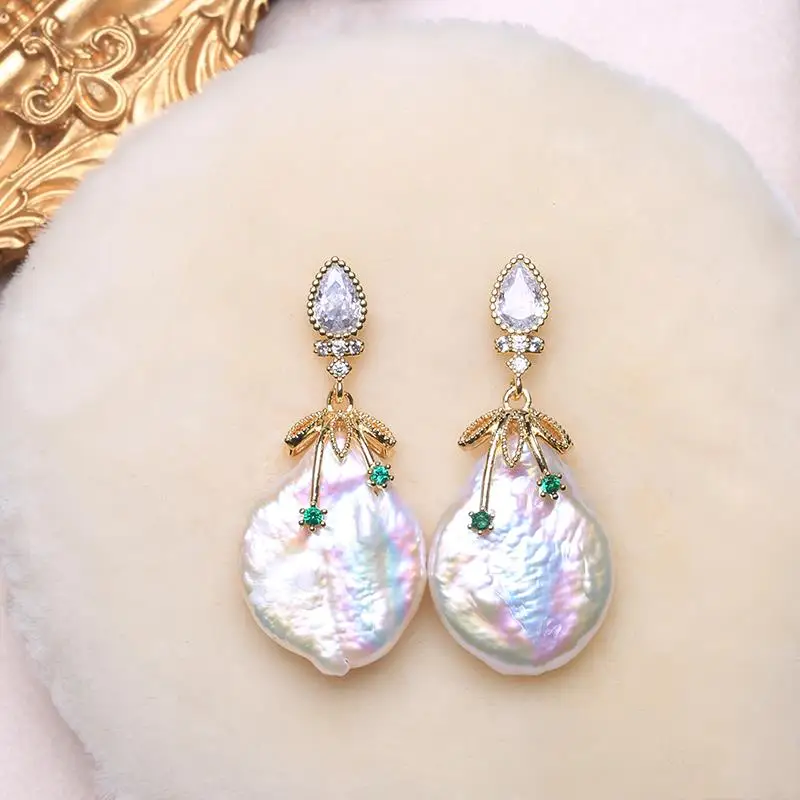 Колье ювелирные изделия crysta натуральный пресноводный жемчуг серьги-подвески