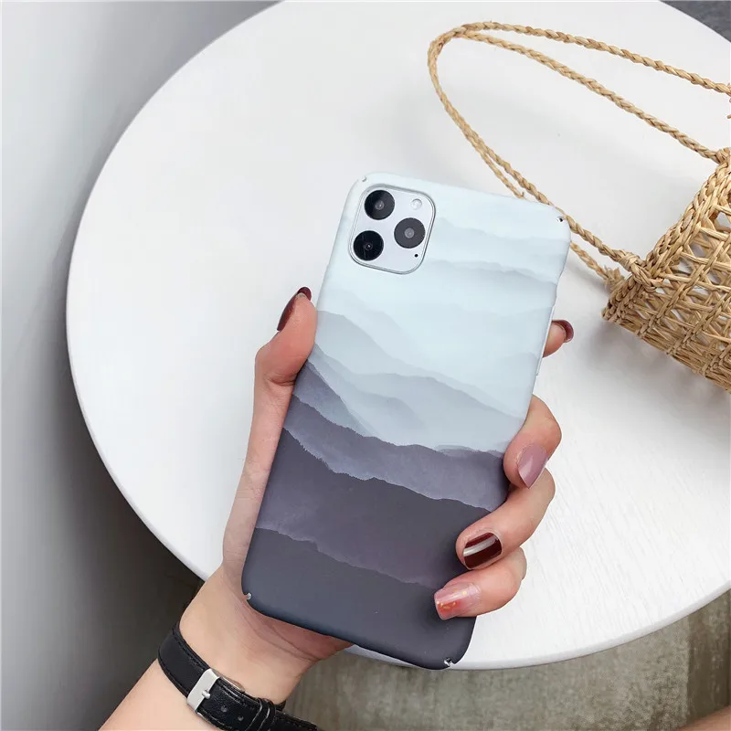 Чехол для телефона iPhone 11 Pro XS Max X XR Жесткий ПК Защитный чехол 6 6S 7 8 Plus Натуральный