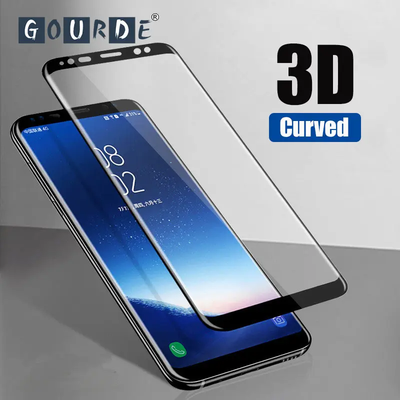 Gourde изогнутое закаленное стекло для samsung Galaxy S9 S8 S10 Защитная пленка экрана Note8 Note9