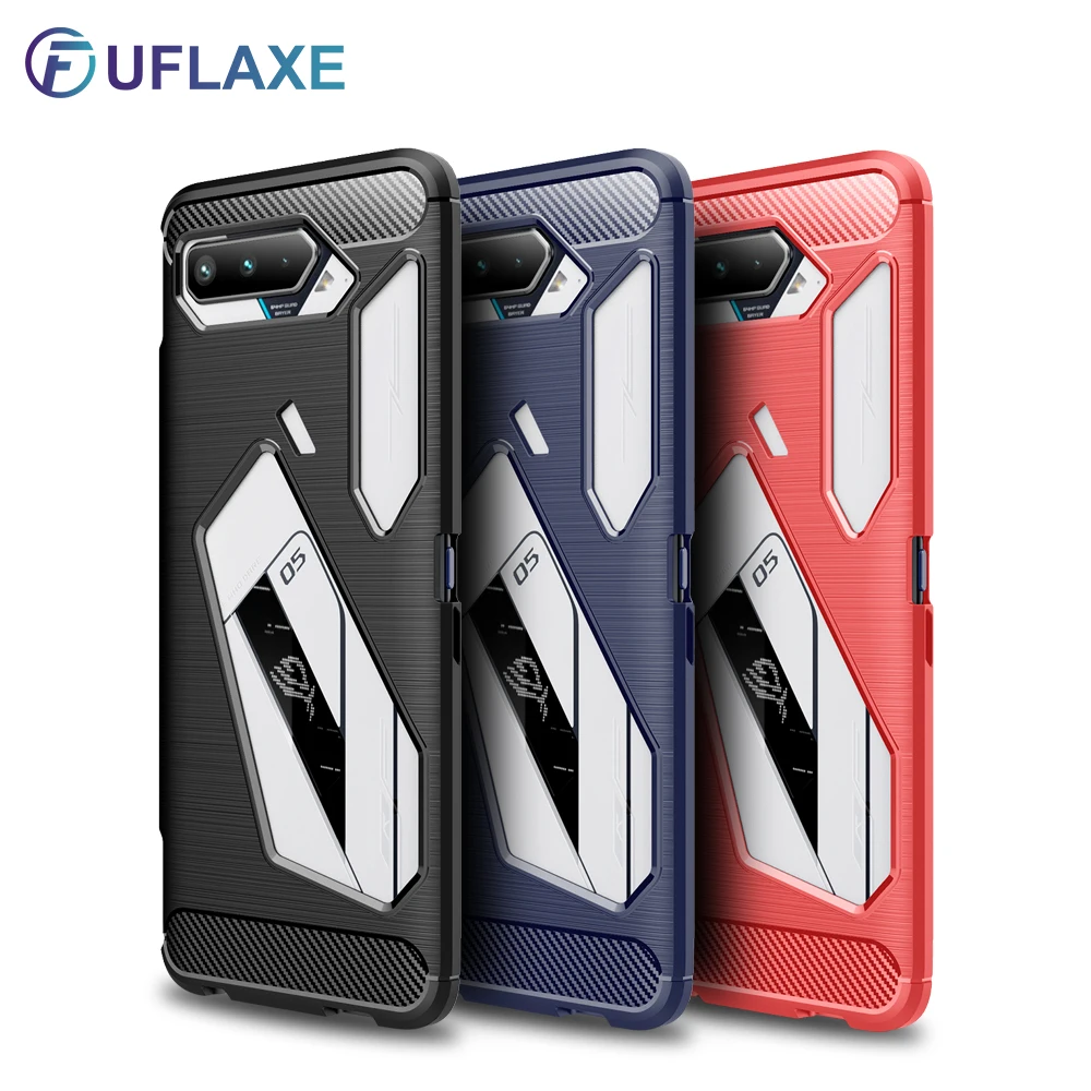 

UFlaxe Luxury Soft Silicone Case for Asus ROG Phone 5 Shockproof Ultra-thin Cover