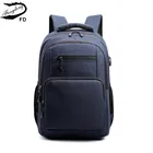 Школьные ранцы для мальчиков сумка для ноутбука Fengdong с usb-зарядкой, школьный рюкзак на плечо для мужчин, студентов колледжей и школ