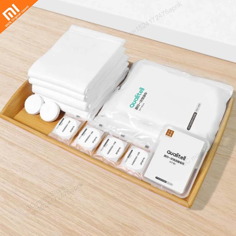 6 шт xiaomi одноразовое сжатое полотенце банное супер впитывающее мягкое и удобное