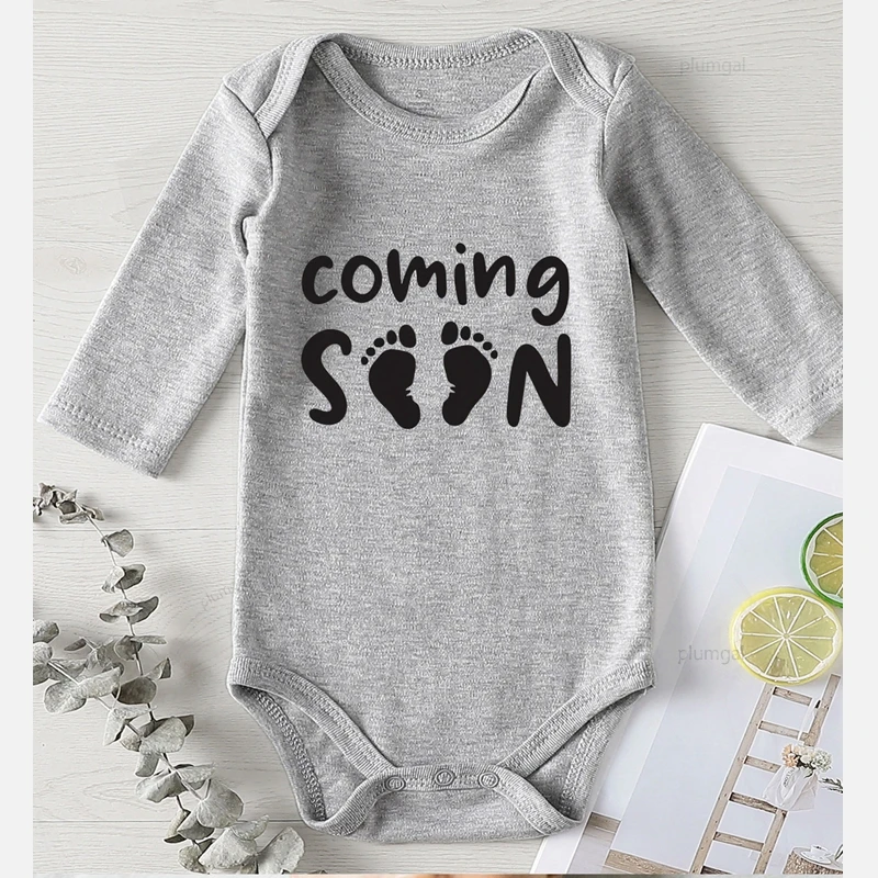 Скоро Товары для новорожденных с буквенным принтом летняя одежда младенцев