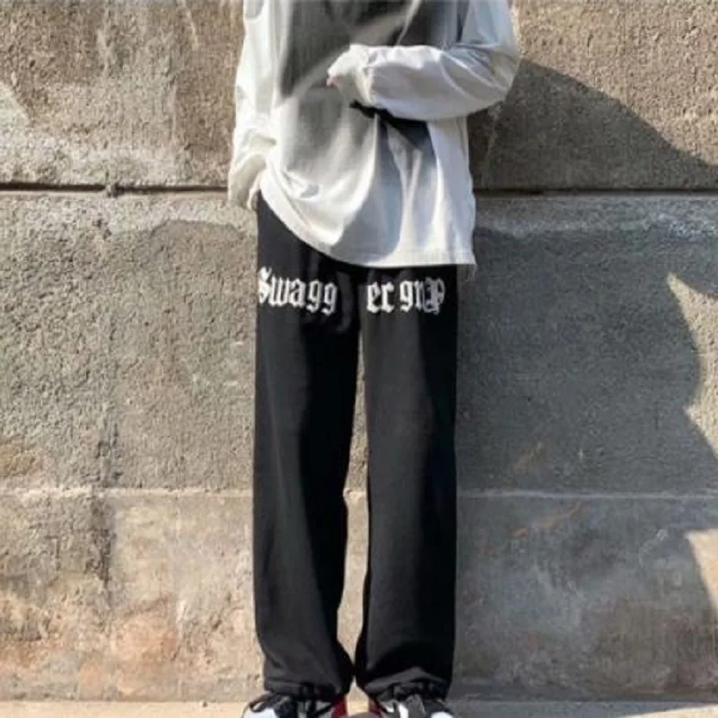 

Женские Тренировочные штаны в стиле хип-хоп, уличная одежда, черные джоггеры, спортивные штаны в стиле оверсайз в Корейском стиле Харадзюку,...