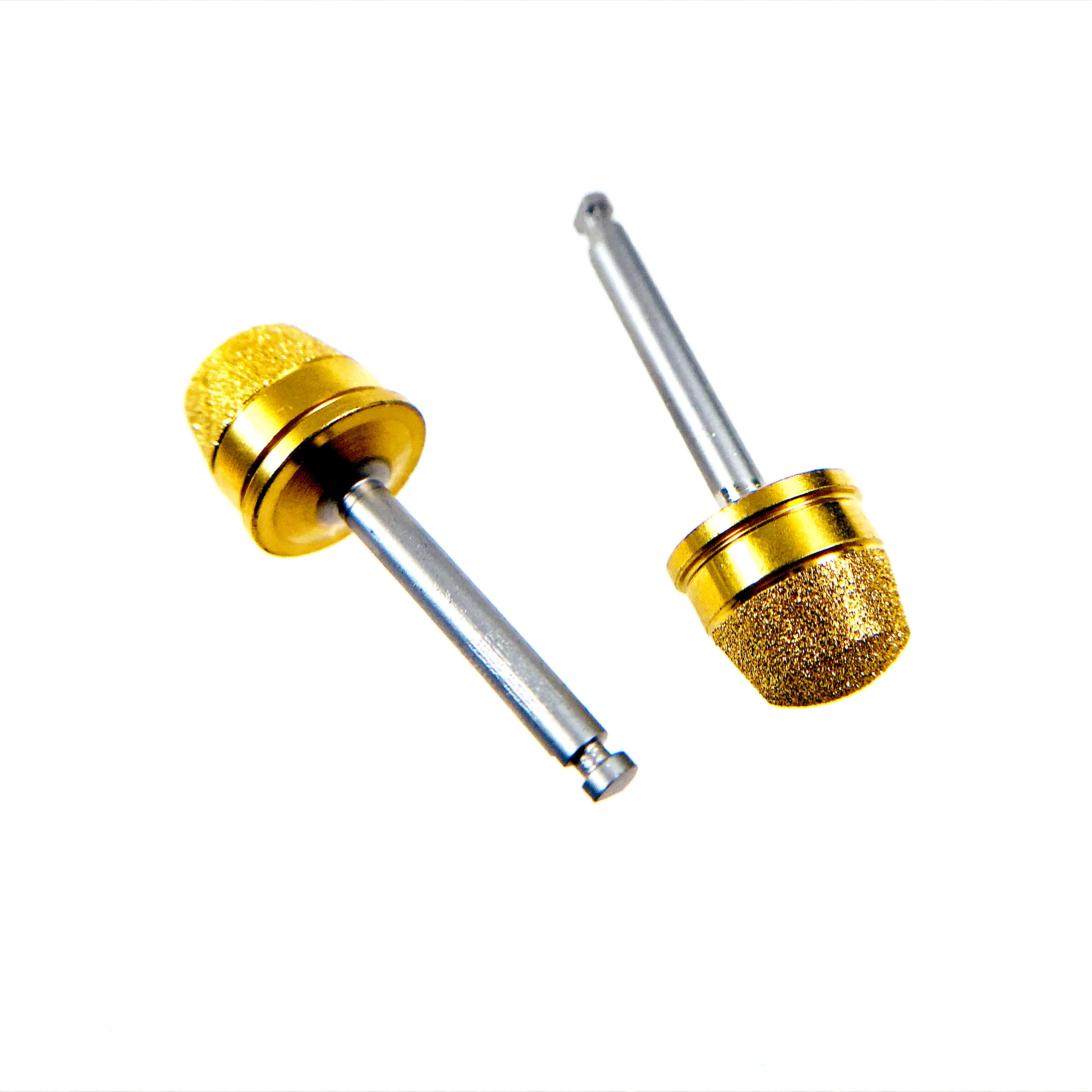 

2PCS Dental Golden Polish Drills Lateral Approach Diamond Lift Membrane Dia 8mm