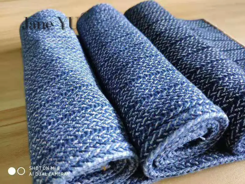 JaneYU тканая водоотталкивающая жаккардовая джинсовая ткань Высококачественная из