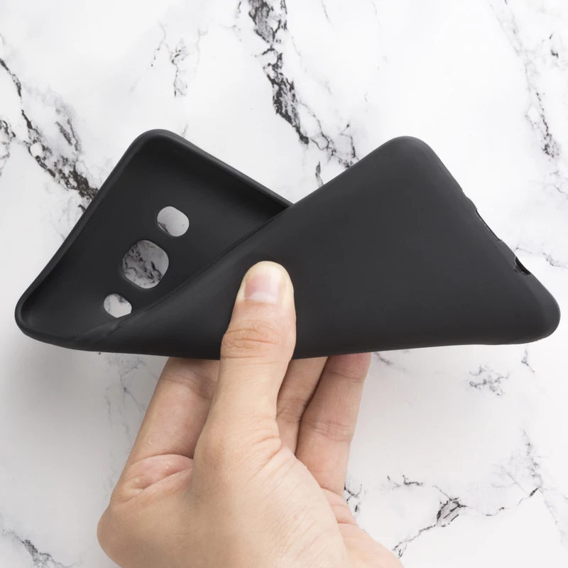 Black Soft Silicone Чехол для телефона из искусственной кожи с текстурой под дерево для samsung Galaxy J5, откидной Чехол-книжка, деловой чехол-кошелек, Мягкая силиконовая задняя крышка - Цвет: Black Soft Silicone