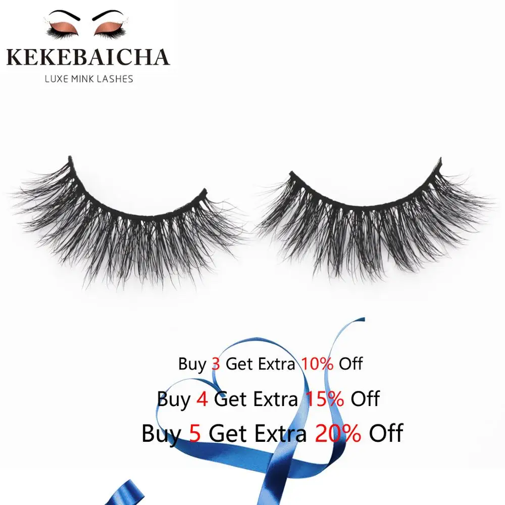 

KEKEBAICHA thick eyelashes 3d mink lashes luxury volume false eyelashes cruelty-free lashes handmade reusable natural eyelashes